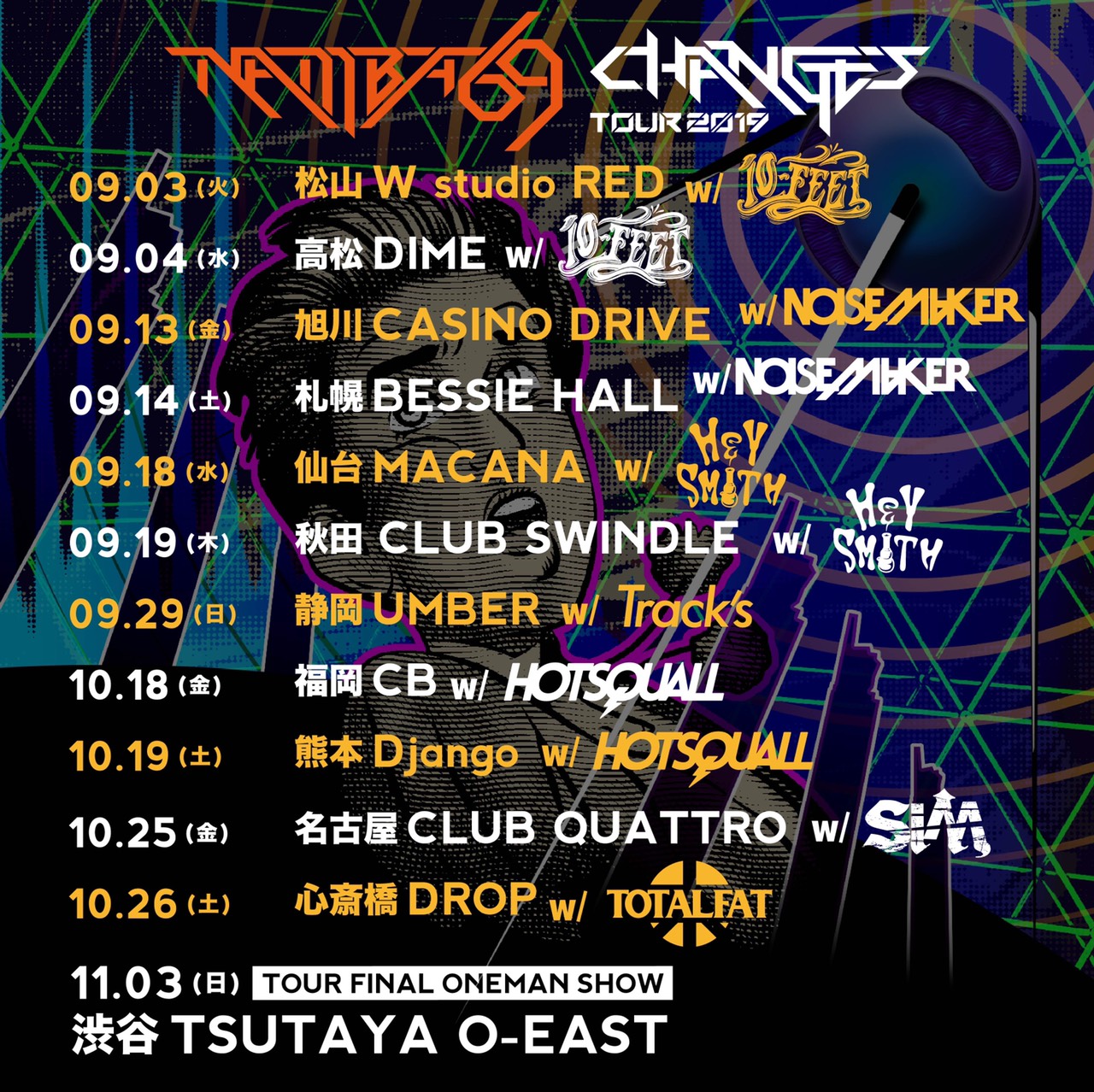 NAMBA69 “CHANGES”TOUR 2019