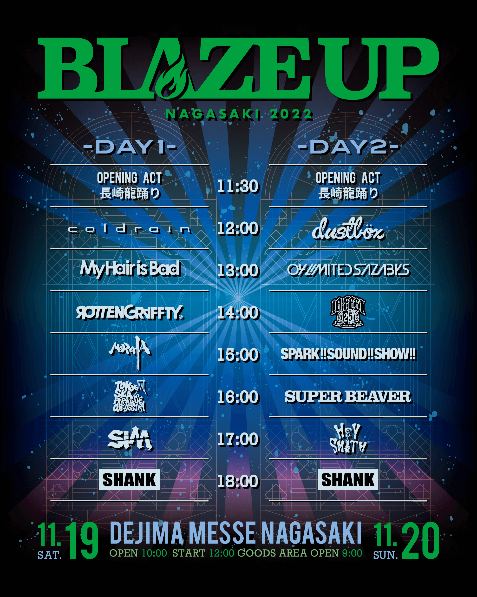 「BLAZE UP NAGASAKI 2022」
