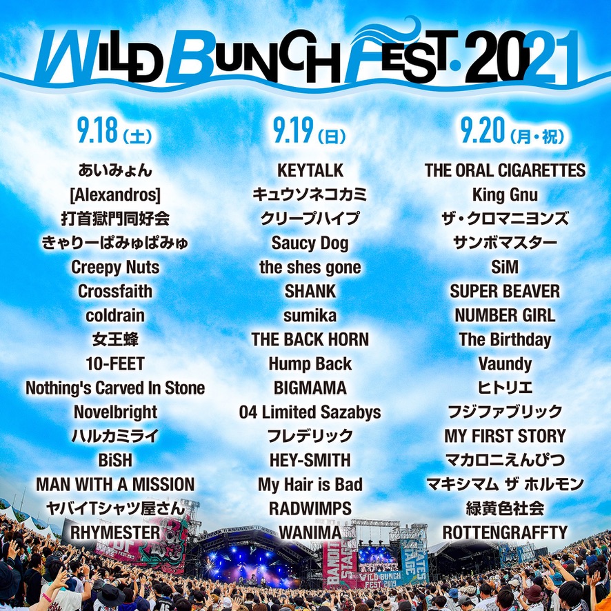 【公演中止】WILD BUNCH FEST. 2021