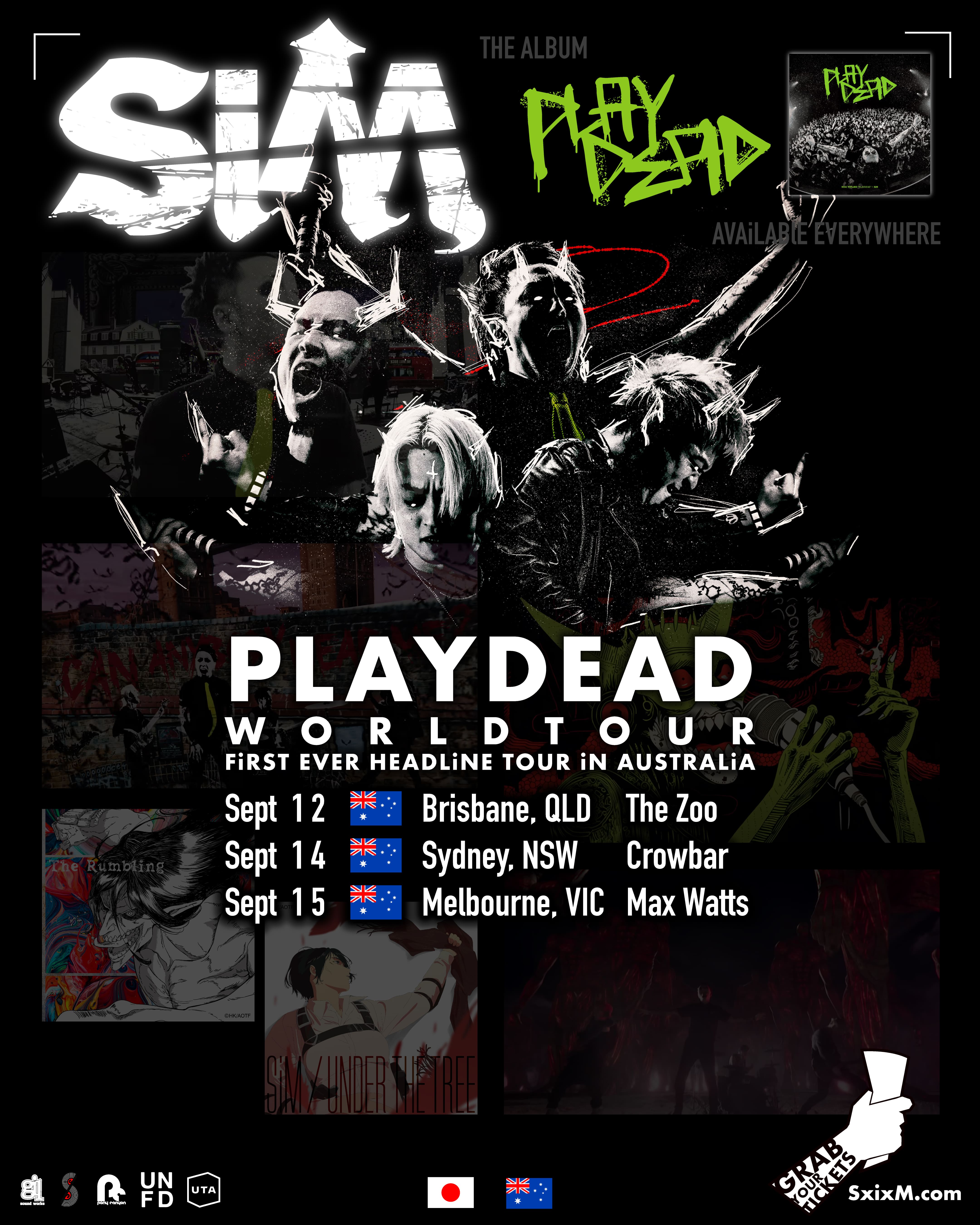 PLAYDEAD WORLD TOUR -FiRST EVER HEADLiNE TOUR iN NORTH AUSTRALiA-